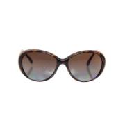 Chanel Vintage Pre-owned Plast solglasgon Brown, Dam