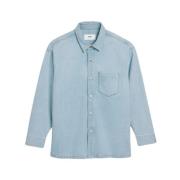 Ami Paris Denim Jackets Blue, Herr