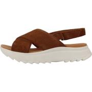 Clarks Stiliga Platta Sandaler för Kvinnor Brown, Dam