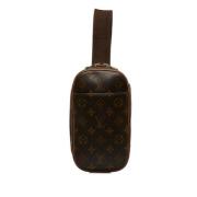 Louis Vuitton Vintage Pre-owned Laeder crossbodyvskor Brown, Dam