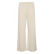 Part Two Wide Trousers Beige, Dam