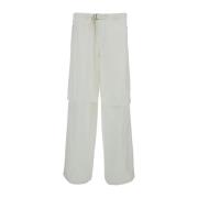 Jil Sander Wide Trousers White, Herr