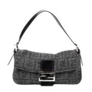 Fendi Vintage Pre-owned Canvas fendi-vskor Black, Dam