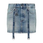 Off White Denim Skirts Blue, Dam