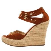 Jimmy Choo Pre-owned Pre-owned Mocka espadriller Brown, Dam