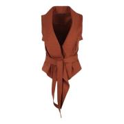 Alberta Ferretti Vests Brown, Dam