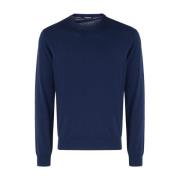 Dondup Long Knitwear Blue, Herr