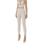 Elisabetta Franchi Trousers White, Dam