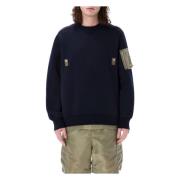 Sacai Sweatshirts Blue, Herr