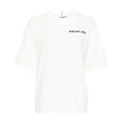 Moncler T-Shirts White, Dam