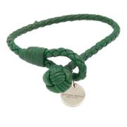 Bottega Veneta Vintage Pre-owned Laeder armband Green, Dam