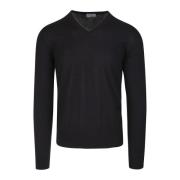 Fedeli V-neck Knitwear Black, Herr