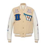 Off White Varsity jacka Beige, Dam