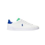 Polo Ralph Lauren Vit Grön Blå Sneaker HRT CRT White, Herr