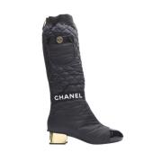 Chanel Vintage Pre-owned Tyg stvlar Black, Dam