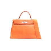 Hermès Vintage Pre-owned Laeder crossbodyvskor Orange, Dam