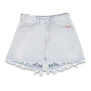 Amish Sun Bleach Denim Ivy Shorts Blue, Dam