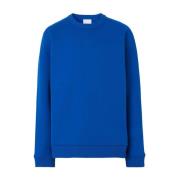 Burberry Round-neck Knitwear Blue, Herr