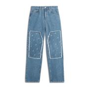 Axel Arigato Zine Script En avslappnad passform jeans Blue, Herr