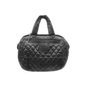 Chanel Vintage Pre-owned Nylon handvskor Black, Dam