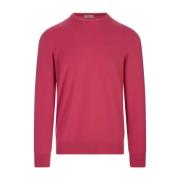 Fedeli Round-neck Knitwear Pink, Herr