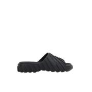 Off White Svart Diagonal Slide Sandaler Black, Herr