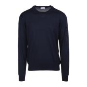 Fedeli Round-neck Knitwear Blue, Herr