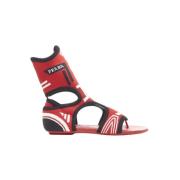 Prada Vintage Pre-owned Tyg sandaler Red, Dam