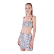 Silvian Heach Sleeveless Tops Gray, Dam