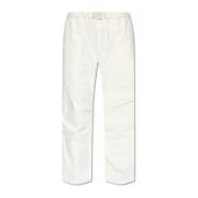 MM6 Maison Margiela Byxor med logotyp White, Dam