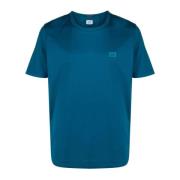 C.p. Company Blå Bomull Rund Hals T-shirt Blue, Herr