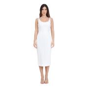 Versace Jeans Couture Midi Dresses White, Dam