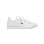 Lacoste Premium läder Carnaby Pro sneakers White, Dam