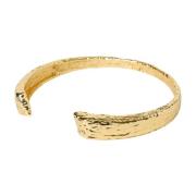 Federica Tosi Hammrad Guld Choker Halsband Yellow, Dam