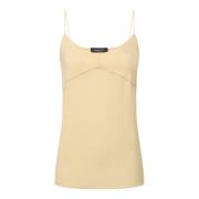 Fabiana Filippi Sleeveless Tops Beige, Dam