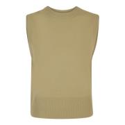 Vince Sleeveless Tops Beige, Dam