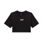 Vans Flying V Crew Crop II T-shirt Black, Dam