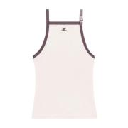 Courrèges Sleeveless Tops Beige, Dam