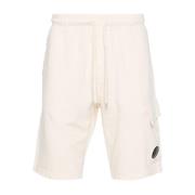 C.p. Company Lens Detalj Shorts Beige, Herr