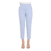 ViCOLO Cropped Trousers Blue, Dam