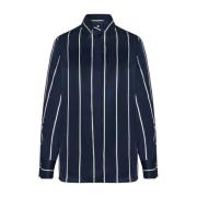 Kiton Shirts Blue, Dam