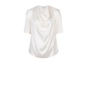 Dante 6 D6Keswick silk drapey top White, Dam