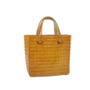 Chanel Vintage Pre-owned Laeder handvskor Yellow, Dam