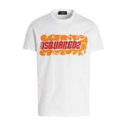 Dsquared2 Herr T-shirt S71Gd1133 Vit White, Herr