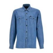 Fay Casual Skjortor Kollektion Blue, Herr