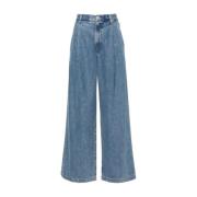 Agolde Wide Jeans Blue, Dam