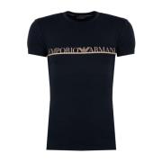 Emporio Armani C-hals T-shirt Slim Fit Blue, Herr