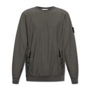 Stone Island Sweatshirt i kontrasterande tyger Gray, Herr