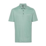 Ermenegildo Zegna Polo Shirts Green, Herr