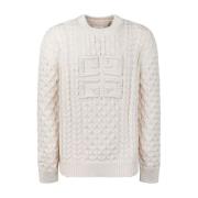 Givenchy Round-neck Knitwear White, Herr